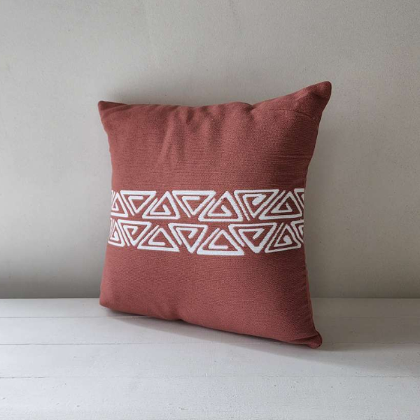 Aztec Scatter Pillow - Terracotta